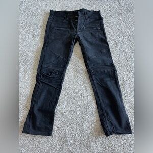 Hudson Jeans Moto-style slim/skinny Black Denim: sz 32